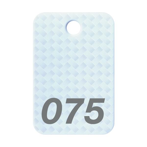 【仕様】●色：白●内容：51〜75番●縦(mm)：60●横(mm)：40●厚さ(mm)：2.7●穴径(mm)：φ6.5●サイズ(mm)：40×60×2.7●入数：25枚●大●サイズ(mm)：W40XD60XH2.7●GNPエコ商品ねっと掲載...