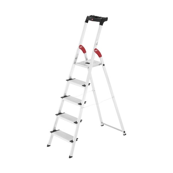 【仕様】●最大使用質量(kg)：150●天板高さ(m)：1.07●天板寸法(mm)：250×270●段数(段)：5●踏ざん踏面幅(mm)：130●収納時全長(m)：1.84●伸縮可能な上枠付最上段も安定感抜群●収納時寸法幅(mm)：480●...