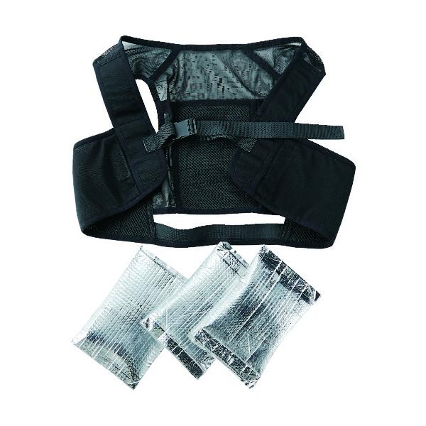 【仕様】●色：ブラック●サイズ：フリー●着丈(cm)：32●胴周り(cm)：71〜78●身幅(cm)：23●セット内容：専用アルミ保冷剤(TS-AHO200)3個+TICEV-BK●胴まわり寸法(cm)：71〜78●セット内容：専用アルミ保...