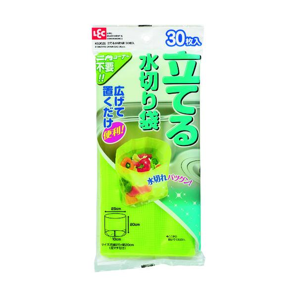 【仕様】●縦(mm)：250●横(mm)：300●色：グリーン●長さ(m)：0●高さ(mm)：200●幅(mm)：250●自立する水切り袋【型番】K00020【商品コード】2159183※お問い合わせの際はこちらの商品コードをお伝えください