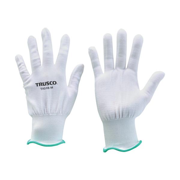 TRUSCO(トラスコ)　超薄手　ノンコートインナー手袋　１８ゲージ　Ｍ TIG18-M