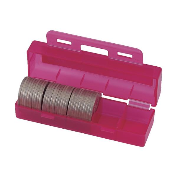 【仕様】●色：レッド●硬貨収納枚数：500円硬貨50枚●幅(mm)：100●奥行(mm)：35●高さ(mm)：30●硬貨飛散防止機能付き【型番】CX-500-R　/　CX500R【商品コード】2675225※お問い合わせの際はこちらの商品コ...