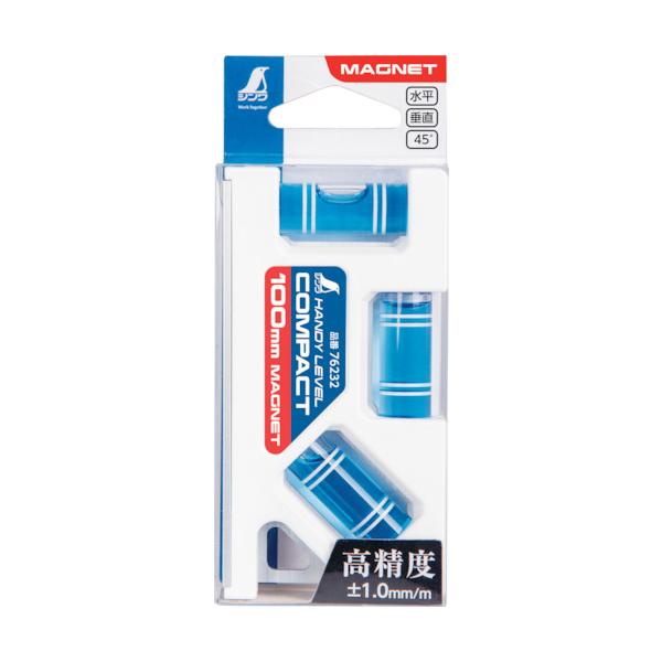 他サイト： シンワ　ハンディレベル　コンパクト　１００ｍｍ　マグネット付 76232の商品画像