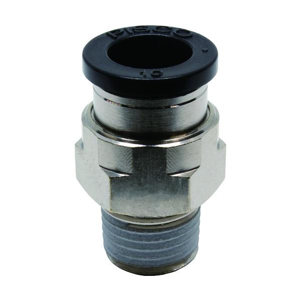 【仕様】●適合チューブ外径(mm)：10●接続口径：R1/4●六角対辺(mm)：17●全長(mm)：29.8●流体温度(℃)：0〜60(凍結なきこと)●使用流体：空気、水(条件あり)●適合チューブ外径D(mm)：10●使用真空圧力(kPa)...