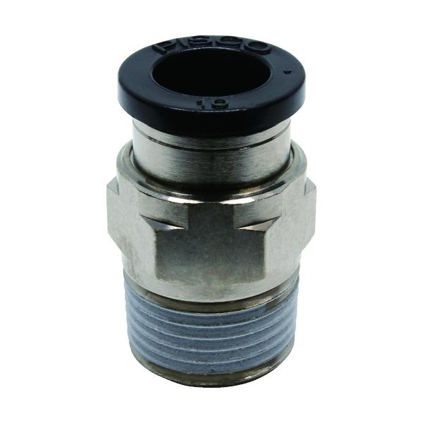 ＰＩＳＣＯ　チューブフィッティング　ストレート　適合外径１０ｍｍ　接続口径Ｒ３／８ PC10-03
