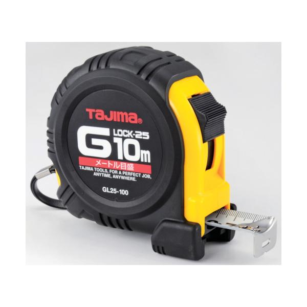 タジマ スケール 剛厚ロック25 メートル目盛 GAL25-50BL×18個 Tajima（タジマ） Gロック−25 10m メートル目盛 GL25-100BL