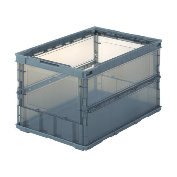 【仕様】●容量(L)：52.7●色：透明ブラック●外形寸法(mm)間口：530●外形寸法(mm)奥行：366●外形寸法(mm)高さ：325●有効内寸(mm)間口：493●有効内寸(mm)奥行：335●有効内寸(mm)高さ：311●折りたたみ...