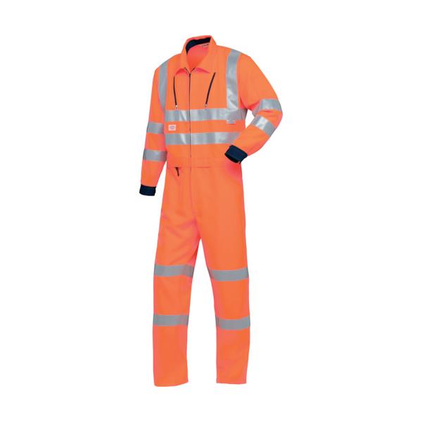 7630003S  山田辰(株) AUTO−BI 反射型つなぎ服7630-003オレンジ-S 7630003S-TN WO店 山田辰 AUTO−BI 反射型つなぎ服7630−003オレンジ−SS