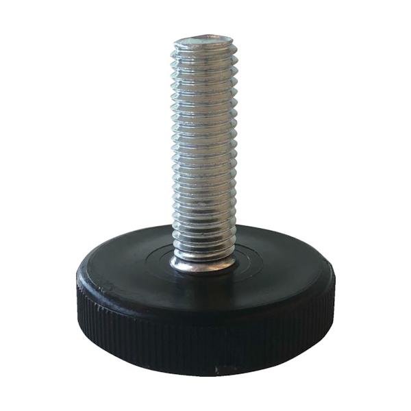 【仕様】●許容荷重(kgf)：71.4●ねじ寸法：M5×0.80●ねじ長さ(mm)：18●全高(mm)：25●台座径(mm)：20●色：黒【型番】MJJ5-18-20　/　MJJ51820【商品コード】3589094※お問い合わせの際はこち...