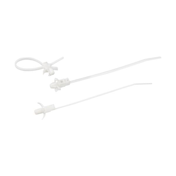 【仕様】●色：白●幅(mm)：2.5●長さ(mm)：109●厚さ(mm)：1.2●最大結束径(mm)：20●引張強度(N)：100●結束径Φ(mm)：1.0〜2.0●全長(mm)：109●最大取付板厚(mm)：0.5〜1.2●取付穴径Φ(m...