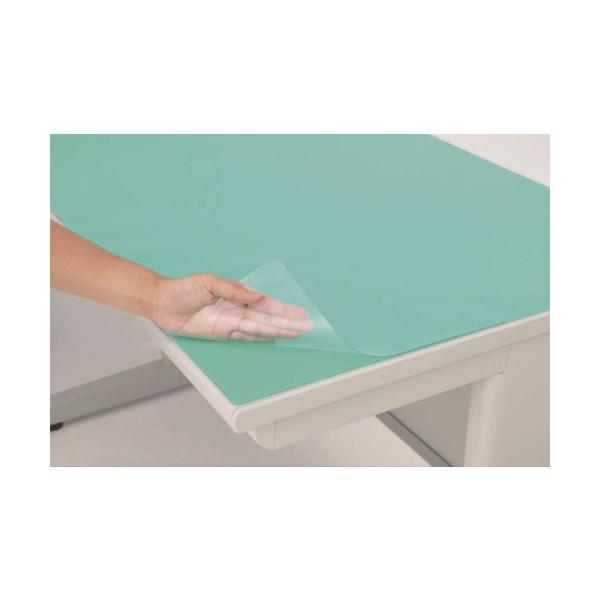 【仕様】●間口(mm)：600●奥行(mm)：450●色：上敷/透明　下敷/グリーン●厚さ(mm)：0.8●幅(mm)：600●型番：M-PE●グリーンマット厚(mm)：2●高さ(mm)：0.8●旧JIS用●光沢仕上●エコノミーPEタイプ●...