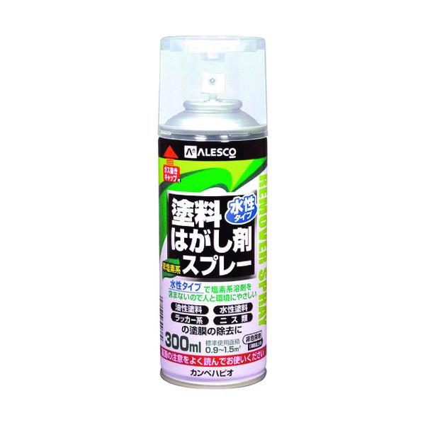 他サイト： ＫＡＮＳＡＩ　水性タイプ塗料はがし剤スプレー　３００ＭＬ 00147660212300の商品画像