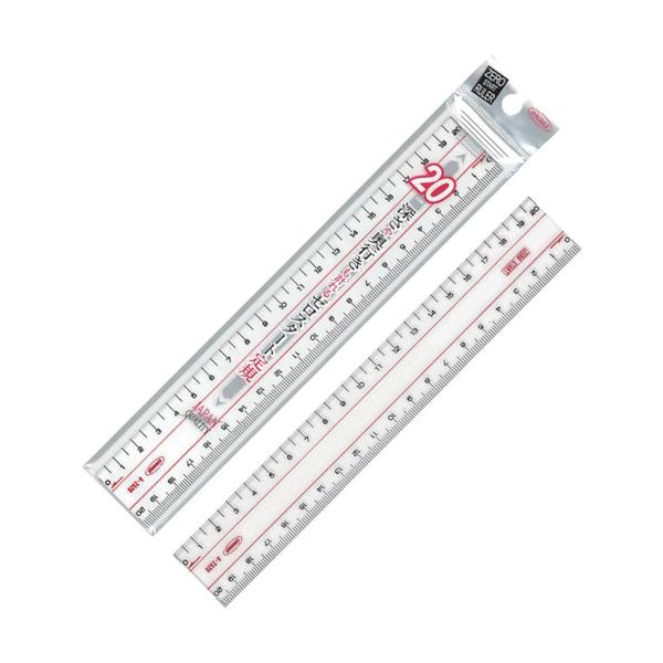 【仕様】●全長(mm)：200●幅(mm)：30●厚さ(mm)：3●呼び寸法(mm)：200●上段(ピッチ)：1●下段(ピッチ)：5●深さが測れるゼロスタートの両切直線定規【型番】A-2520　/　A2520【商品コード】4607013※お...