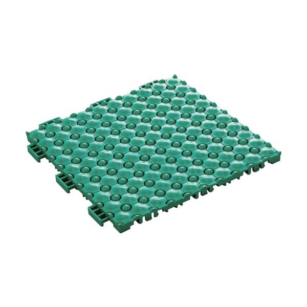 【仕様】●色：グリーン●幅(mm)：300●長さ(m)：0.3●厚さ(mm)：17.5●表面抵抗値(Ω)：2×10［［の８乗］］●タイプ：本体●高さ(mm)：17.5●長さ(mm)：300●防炎　帯電防止剤練り込み式●ジョイントタイプ●カッ...