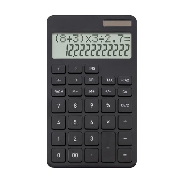 他サイト： ＡＳＫＡ　計算式表示電卓　ブラック C1258BKの商品画像