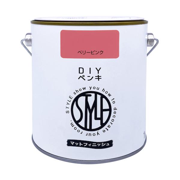他サイト： ニッぺ　ＤＩＹペンキ　マットフィニッシュ　ベリーピンク　１ｋｇ 4976124887369の商品画像