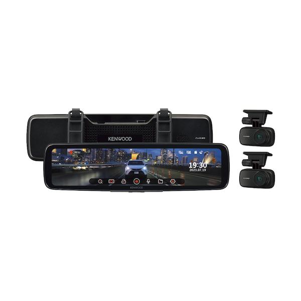 KENWOOD DRV-EM4800 デジタルインナーミラー型ドラレコ前後カメラ ケンウッド KENWOOD 前方後方撮影ミラー型ドライブレコーダー