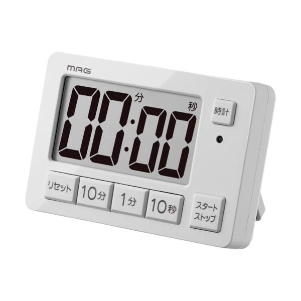 【仕様】●最大計時：99分59秒●最小計時(秒)：10●最小計時(分)：1●幅(mm)：95●奥行(mm)：25●高さ(mm)：65●電源(V)：単四形乾電池×2●色：ライトグレー●カウントダウンタイマー(99分50秒)、カウントアップタイ...