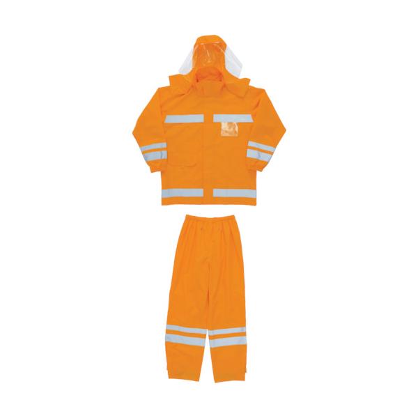 【仕様】●色：オレンジ●サイズ：S●身長(cm)：150〜158●胸囲(cm)：76〜82●ウエスト(cm)：60〜66●股下(cm)：70●運動性も考慮したカッティング●高さ調節機能付フード●取り外し可能なクリアケース付(左胸と背中の2か...