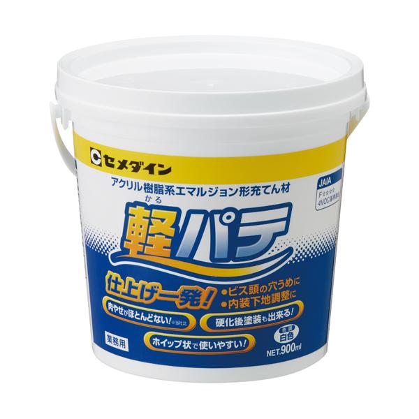 他サイト： セメダイン　軽パテ（かるパテ）　（白色）　９００ｍｌ　ＨＣ−００４ HC-004の商品画像