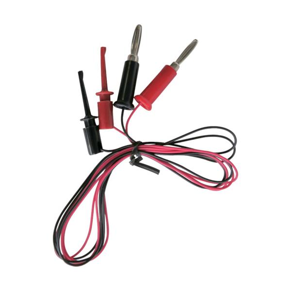 【仕様】●全長(mm)：1000●リード線(sq)：0.1●袋内容：赤、黒、各色1本 計2本入●絶縁耐圧：AC1000V　1分以上●端末：バナナプラグ・ICクリップS付【型番】TLA-103　/　TLA103【商品コード】8068260※お...