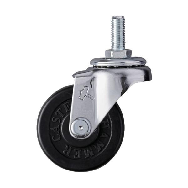 【仕様】●許容荷重(daN)：30●許容荷重(kgf)：30.6●車輪径D(mm)：50●車輪幅(mm)：20●取付高H(mm)：68●軸長L(mm)：20●ねじT：W3/8●タイプ：自在式●軸長(mm)：20●ねじ込み式●車輪固定方法：リ...