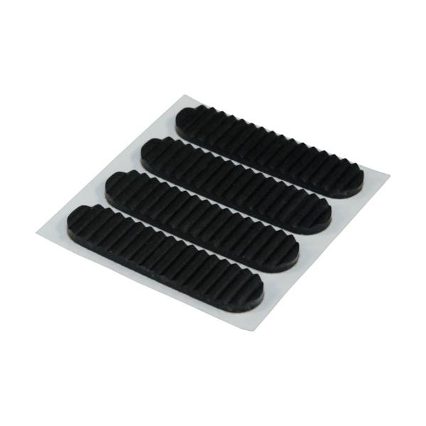 【仕様】●厚さ(mm)：3●幅(mm)：55●長さ(mm)：13●色：黒●タイプ：楕円●粘着タイプ【型番】KWR51-1　/　KWR511【商品コード】8201737※お問い合わせの際はこちらの商品コードをお伝えください