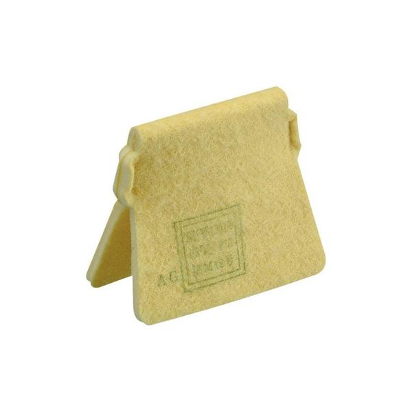 【特長】●羊毛フェルトを基材として特殊な樹脂加工により帯電させた静電気力により粉じんを捕集するミクロンフィルター。●ミクロンフィルターの高い捕集効率。●低い吸気抵抗という特長をそのままに、更に高度な静電加工によって、静電フィルターでは難しい...