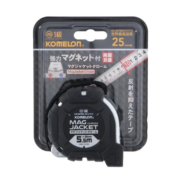 【用途】●一人でも楽に測定できる強力マグ爪と両面印刷 ●JIS1級【特長】●反射を抑えた読みやすいテープ ●マグ爪 ●両面印刷【仕様・サイズ・材質】●25mm-5.5M【型番】KMC31CM2555【商品コード】T809042331※お問い...