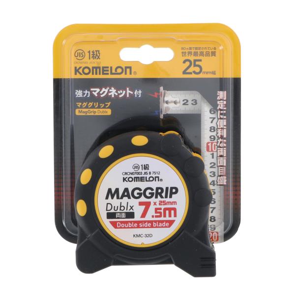 【用途】●一人でも楽に測定できる強力マグ爪と両面印刷 ●JIS1級【特長】●摩耗に強いナイロンコートテープ ●マグ爪 ●両面印刷【仕様・サイズ・材質】●25mm-7.5M【型番】KMC32D2575【商品コード】T809042767※お問い...