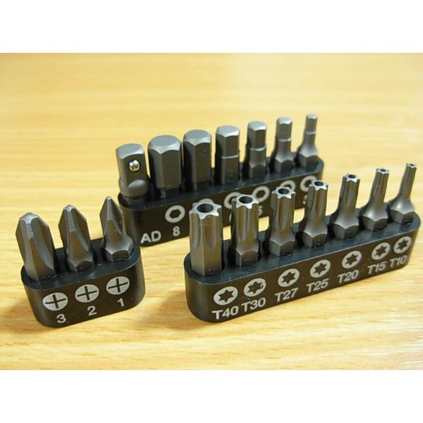 ビット17点セット トルクス ヘックス 六角 いじり止め穴付対応