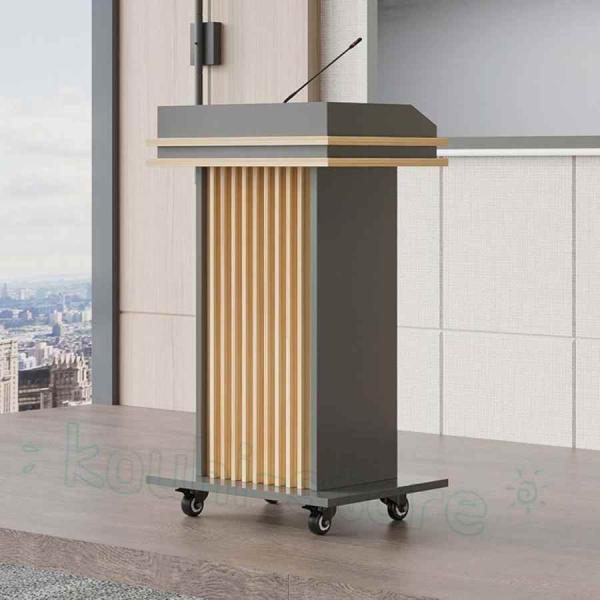 【立て式移動可能講演台】人間工学に基づいた立て式移動可能講演台は、座るから立ちまで高さも調整できます。 4つのキャスターにより、使用時にスムーズに移動できます。仕事でスピーチをするときの日常生活を満足させます。【大きな収納スペース】演台は十...