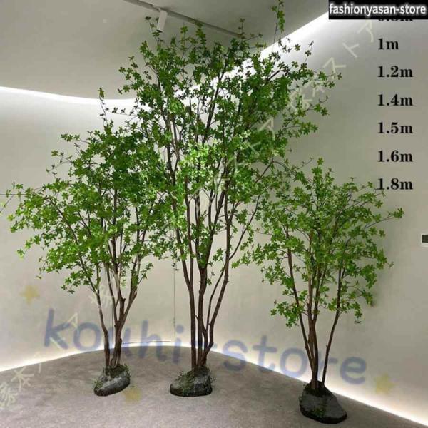 ご注意願います:黒い鉢を持って出荷します１、人工観葉植物（プラスチック）、サイズが写真に示す寸法を参考にしてください。２、【高：80cm、100cm、120cm、140cm、150cm、160cm、180cm。黒い鉢付き。】【本物そっくり】...