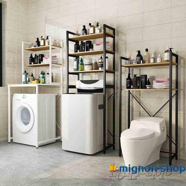 2025新発売！板の耐荷重は約10KGです洗濯機ラック おしゃれ ランドリーラック 収納力 スリム コンパクト スペース有効活用 ドラム式洗濯機対応 タオル 洗剤 ハンガー すぐ着く