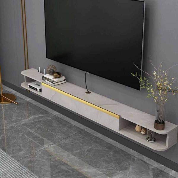 テレビ台 テレビキャビネット 壁掛け ウォールシェルフ 引き出し付き壁掛けテレビキャビネット 多機能収納 おしゃれ セットボックス ルーター DVD プレー