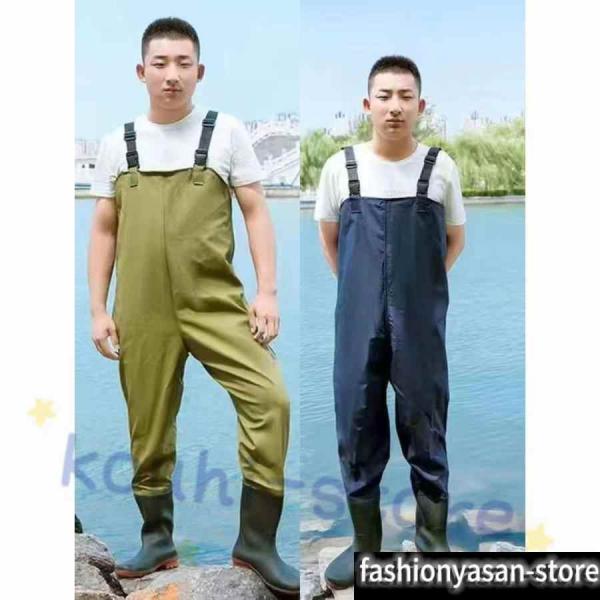 ウェーダー チェストハイ 釣り 渓流釣り 農作業 漁業 海釣り 胴付長靴 胴長 チェストハイウェーダー 完全防水 胸ポケット フィッシングウェーダー関連検索ワード: ウェーダー 釣り ウェーダー ワークマン ウェーダー フェルト ウェーダー...