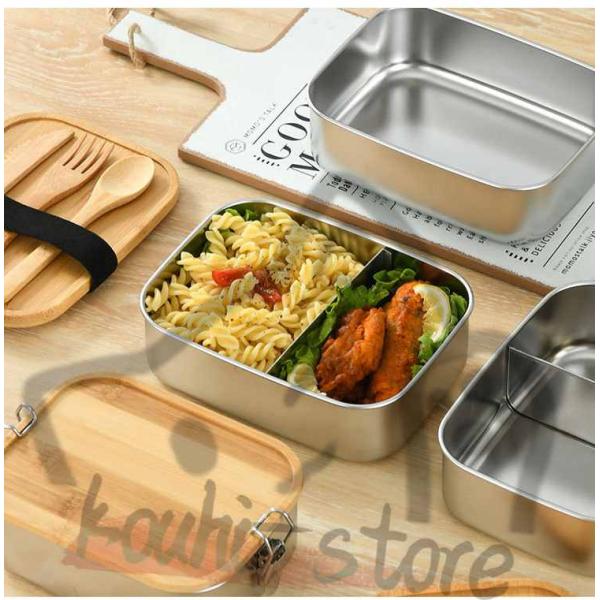 弁当箱 ランチボックス お弁当箱 男性 女性 竹製蓋 ステンレス製 1段 800ml/1200ml/1500ml おべんとう箱 漏れ防止環境にやさしい お弁当容器 耐久性 食器洗い機