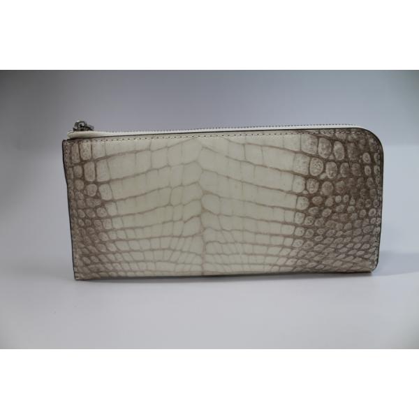 【専用】L字ファスナー ヒマラヤ クロコダイル 財布 本物 シャイニング加工 年末営業クーポンあり〕L字ファスナー クロコダイル 長財布 財布
