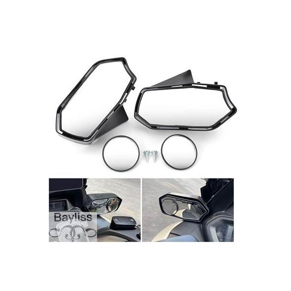 並行輸入品】 XMAX 250 300 ミラーキット前方バックミラー凸角サイド