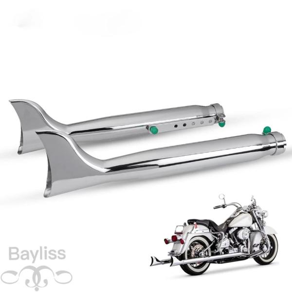 並行輸入品】 バイクレトロフィッシュテールマフラー 24HP 32HP