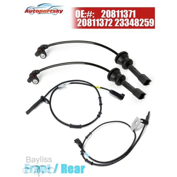 【並行輸入品】 ABS ホイールスピード ABS センサー フロント リア 左 右 20811372 20811371 23348259 GMC モールド用シボレーエクイノックスアクセサリー