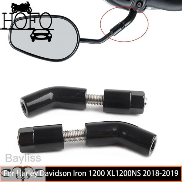 【並行輸入品】 ハーレーデイソン用ミラーステムエクステンションセット モトクロスアダプターパーツ バイクアクセサリー アイアン1200 xl1200ns 2018-2019 セ