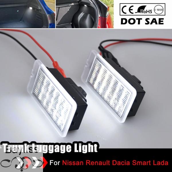 【並行輸入品】日産キャシュカイ-LEDトランクライト 車内ラゲッジライト ルノーメガーヌ 26490-JD000 1ペア