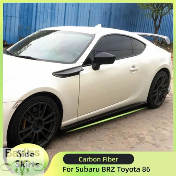 【並行輸入品】カーボンカーサイドスカートエプロン スバルブラズトヨタ86 GT86 2013-2020用エクステンション リップボディキット