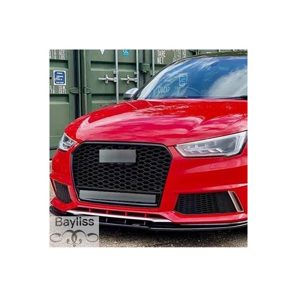 アウディ A1 S1 Sline 8XA 2016-2020 Quatt スタイルフロントハニカムフードグリルグリルカースタイリングアクセサリー