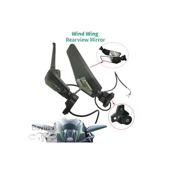 並行輸入品】 フロントバイク 二輪ミラー カワサキニンジャ300r250r