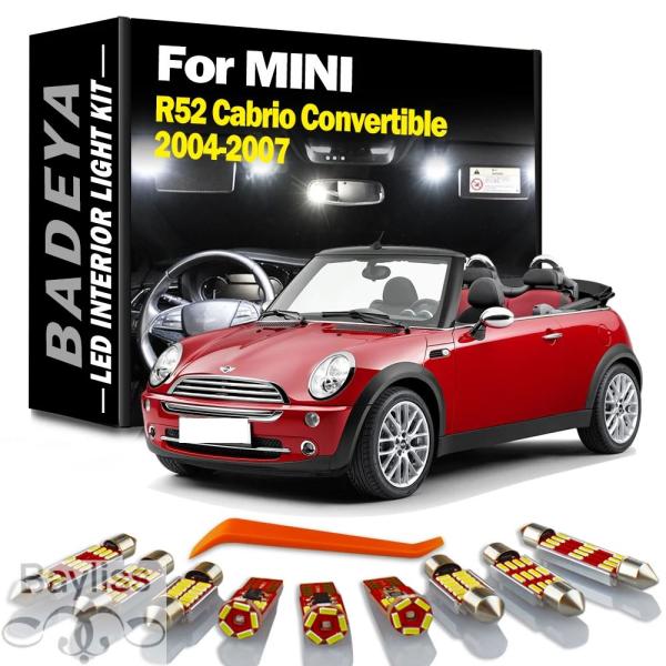 【並行輸入品】車内読書灯キット コンバーチブルミニカブリオ用キャンバス ドアフットウェル トランクランプ BADEYA-LED 2004 2005 2006 1