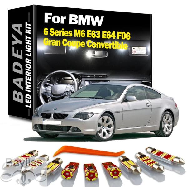 【並行輸入品】車内ライトキット BMW 6シリーズ m6 e63 e64 f06 クーペ コンバーチブル 屋内電球 エラーし 地図 ドーム トランク ドアライト
