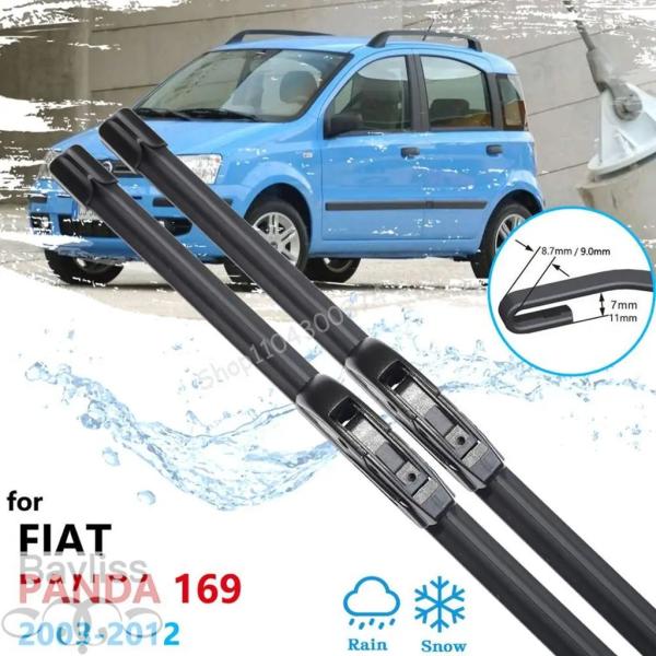 並行輸入品 ワイパーブレードウォッシャーブラシ フロントガラスアクセサリー フィアットパンダ169 2003 2004 2005 2006 2007 20
