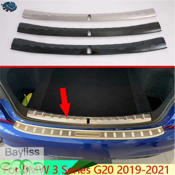 並行輸入品 BMW 3シリーズ G20 2019-2021年式用 車アクセサリー ステンレス リアトランク スカッフプレート ドアシルカバー